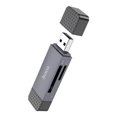 Кардрідер Hoco HB45 Spirit 2-in-1 USB-USB Type-C 3.0 Black (6942007620529) [614875]