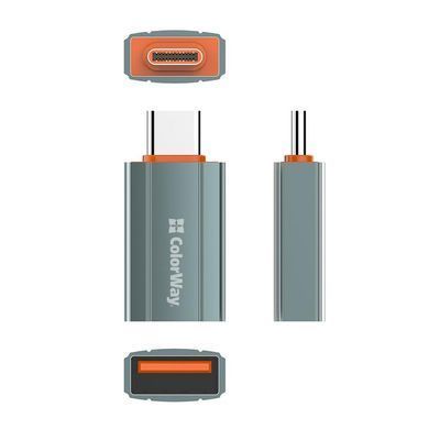 Адаптер Colorway USB - USB Type-C V 3.0 (F/M) Gray (CW-AD-AC) [603955]