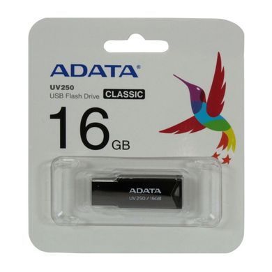 Флеш-накопичувач ADATA USB 2.0 AUV 250 16Gb Silver (AUV250-16G-RBK) [803547]