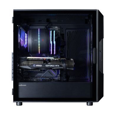 Корпус Zalman I3 Neo ARGB V2 без БЖ, 2xUSB3.0, 1x Type C, 4x120мм ARGB, VGA 400мм, LCS ready, TG Side Panel, ATX, чорний (I3NEOARGBV2BLACK) [112534]