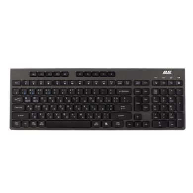 Клавіатура мембранна 2E KS280 120key, WL/BT, EN/UK/RU, silent, чорно-сіра (2E-KS280WBGR_AK) [103630]
