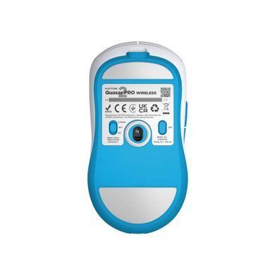 Миша бездротова Hator Quasar 2 Pro Wireless White/Cyan (HTM561WC) [616827]