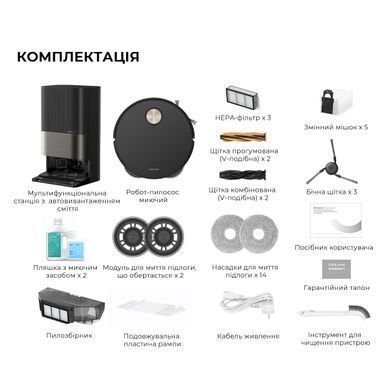 Робот-пилосос Dreame X50 Ultra Complete Black (RLX85CE-4-BL) [610652]