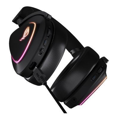 Гарнітура ігрова ASUS ROG Delta II, 3.5мм/BT/WL, RGB, 2м, чорний (90YH03W0-BHUA00) [107450]