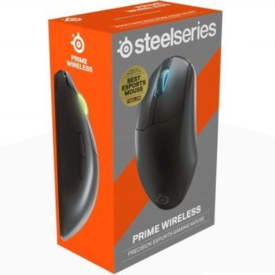 Мишка SteelSeries Prime Wireless Gaming Mouse, RGB, 18000dpi., 6кн., чорна (62593) [401291]