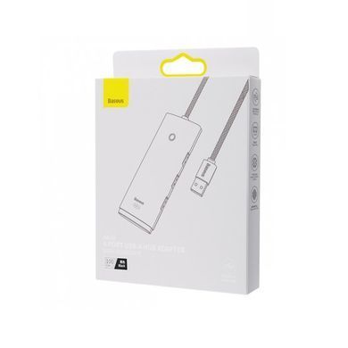 USB-хаб Baseus Lite Series 4-Port USB-A HUB Adapter (USB-A to USB 3.0*4 ) 1m Black (WKQX030101) [805454]