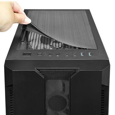 Корпус Chieftec HUNTER 4x120mm A-RGB, ATX, без БЖ, Black (GS-01B-OP) [402920]