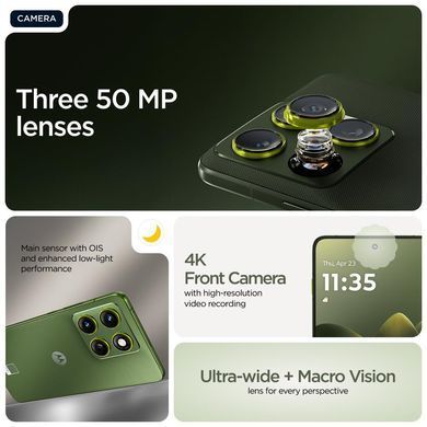 Мобільний телефон MOTO EDGE 70 12/512 GRN MOTOROLA (PBA50046RS) [503863]