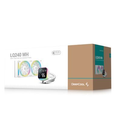 Система водяного охолодження DeepCool LQ240 White (R-LQ240-WHDSMC-G-1) [611498]