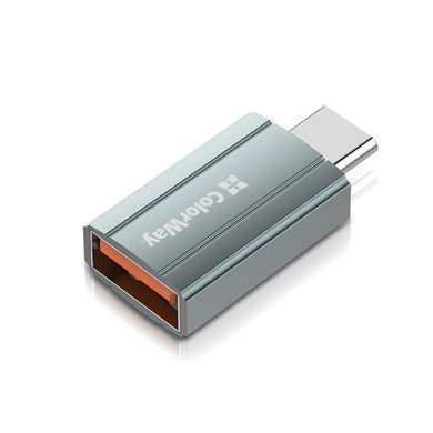 Адаптер Colorway USB - USB Type-C V 3.0 (F/M) Gray (CW-AD-AC) [603955]