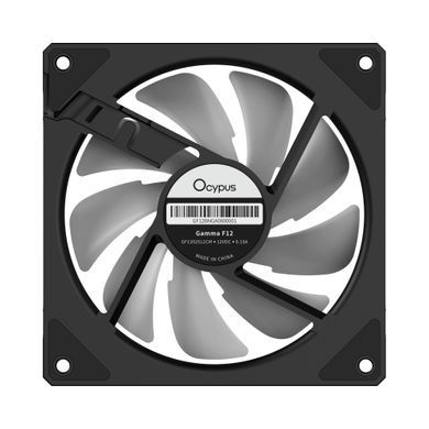 Корпусний вентилятор 120MM GAMMA F12 BK ARGB REVERSE BLADE OCYPUS (GAMMA-F12-BK1AM01X-GL) [502894]