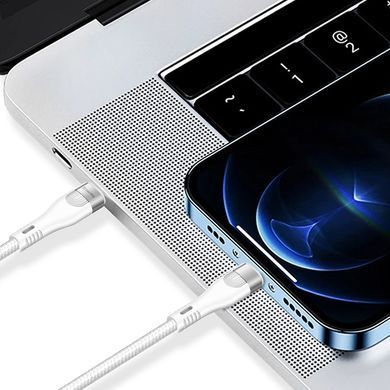 Кабель ColorWay USB Type-C + USB Type-C (M/M), 5.0 А, 1 м, White (CW-CBPDCC065-WT) [604174]