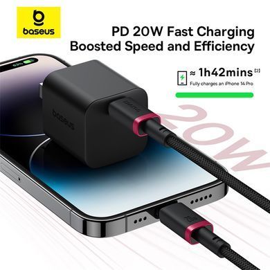 Кабель Baseus Dura Series Fast Charging Cable Type-C to iP 20W 2m Red+Black (P10377800U01-03) [806508]