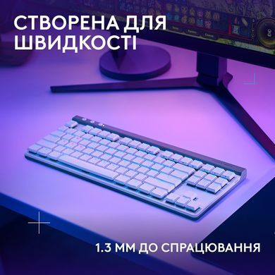 Клавіатура Logitech G515 LIGHTSPEED TKL Wireless Gaming White (920-012539) [202314]