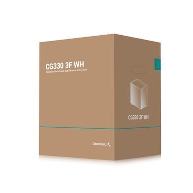 Корпус DeepCool CG330 3F White без БЖ (R-CG330-WHNGM3-G) [618113]