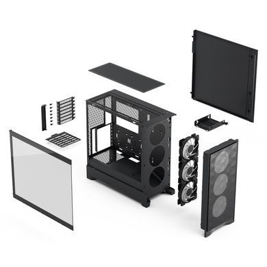 Корпус для ПК FRACTAL DESIGN Pop 2 Air Black TG RGB (FD-C-POA2A-03) [306115]
