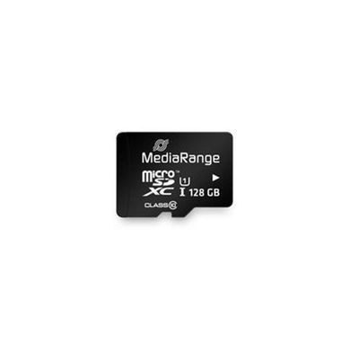 Карта пам`ятi MicroSDHC 128GB UHS-I Class 10 MediaRange R80/W10MB/s + SD-adapter (MR945) [606988]