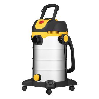 Пилосос професійний 2E PowerClean 30S 1200Вт 17кПа контейнер 30л розетка 220В/2000Вт вологе/сухе прибирання функція повітродувки IPX4 6.3кг (2E-VC3012SSD) [112457]