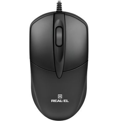 Миша REAL-EL RM-214 Black (EL123200039) [606710]