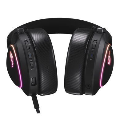 Гарнітура ігрова ASUS ROG Delta II, 3.5мм/BT/WL, RGB, 2м, чорний (90YH03W0-BHUA00) [107450]