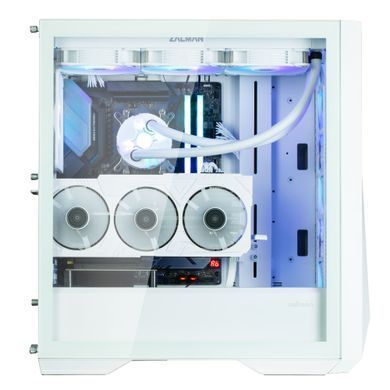 Корпус Zalman Z9 Iceberg MS без БЖ, 2xUSB3.0, 2xUSB2.0, 1xUSB 3.1 Gen2 Type-C, 4x140мм ARGB, VGA 390мм, LCS ready, TG Side Panel, EATX, білий (Z9ICEBERGMSWHITE) [109556]