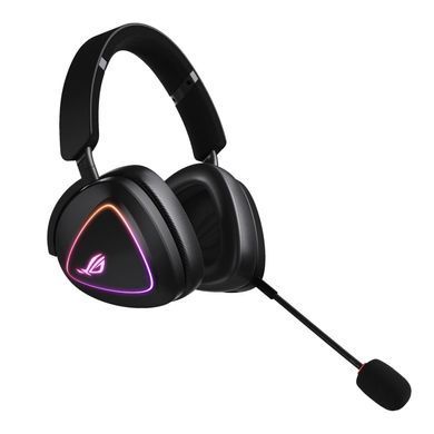 Гарнітура ігрова ASUS ROG Delta II, 3.5мм/BT/WL, RGB, 2м, чорний (90YH03W0-BHUA00) [107450]