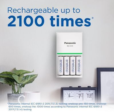 Акумулятор Panasonic Eneloop NI-MH AA 2000 мАг, 2 шт. (BK-3MCDE/2CP) [113430]