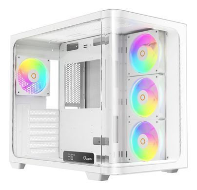 Корпус для комп'ютера IOTA C70 WH CURVE ARGB DIGITAL OCYPUS (IOTA-C70-WHD400CD-GL) [503737]