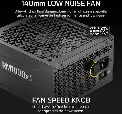 Блок живлення Corsair RM1000x Shift ATX 3.1 1000W (CP-9020300-EU) [618037]