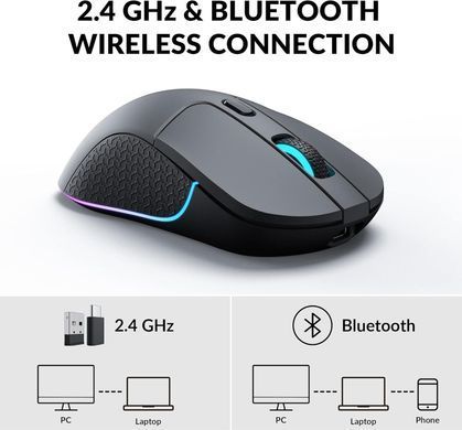 Миша Keychron M3 BT/WL/USB-A/USB-C, чорний (M3-A1) [104181]