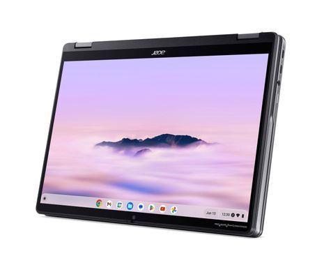 Ноутбук Acer Chromebook Plus Spin 514 CP514-4HN 14" WUXGA IPS Touch, Intel 5-120U, 8GB, F256GB, UMA, ChromeOS, сірий (NX.KYQEU.002) [10259]