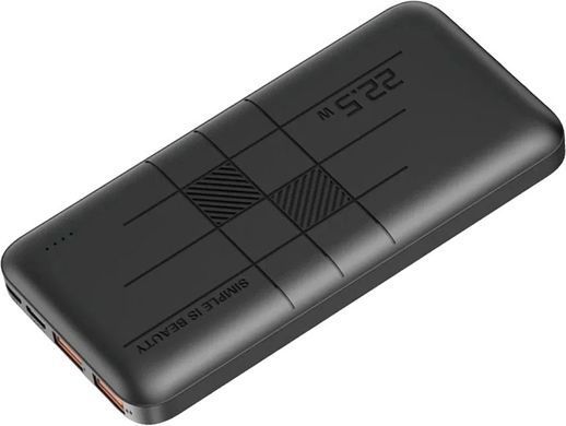 Універсальна мобільна батарея XO PR187 10000mAh 22.5W Black (PR187.black) [603516]