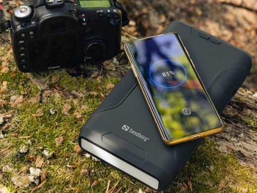 УМБ Sandberg Survivor 72000mAh DC70W, PD,2xUSB-C 60W,QC3.0(18W)USB-A, Cigar Lighter,Wireless, Li-Ion (420-64) [42233]