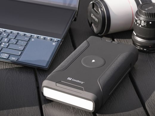 УМБ Sandberg Survivor 72000mAh DC70W, PD,2xUSB-C 60W,QC3.0(18W)USB-A, Cigar Lighter,Wireless, Li-Ion (420-64) [42233]