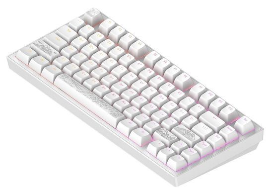 Клавіатура Dark Project ALU81 Terra Nostra White (DPKB_NOSTRA_81_ANSI_WHITE_UA) [616443]