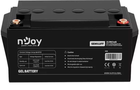 Акумуляторна батарея Njoy 12V 65AH (BTVGCFTEBHBFFCN01B) GEL (GE6512FF) [617780]