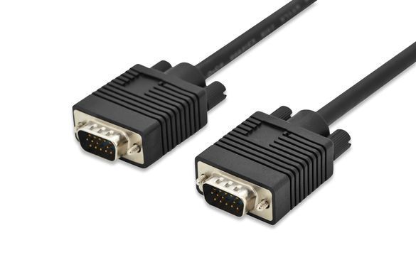 Кабель DIGITUS VGA, M/M, 2 х феррит, 3м, чорний (AK-310103-030-S) [110458]