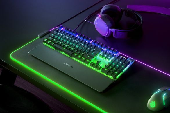 Клавіатура ігрова механічна SteelSeries Apex 7 (Blue Switch) UA OLED Smart Display (64774) [41044]