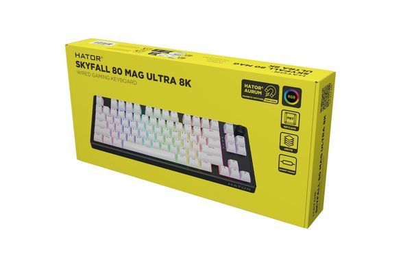 Клавіатура HATOR Skyfall 80 MAG ULTRA 8K Black/White (HTK1880UA) [615224]