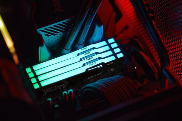 Пам'ять ПК Kingston DDR5 8GB 5200 FURY Beast RGB (KF552C40BBA-8) [103784]