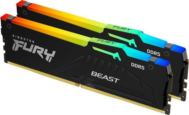 Пам'ять ПК Kingston DDR5 8GB 5200 FURY Beast RGB (KF552C40BBA-8) [103784]