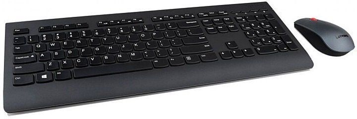 Комплект клавіатура та миша Lenovo Professional WL, EN/UKR/RU, чорний (4X31D64775) [13580]