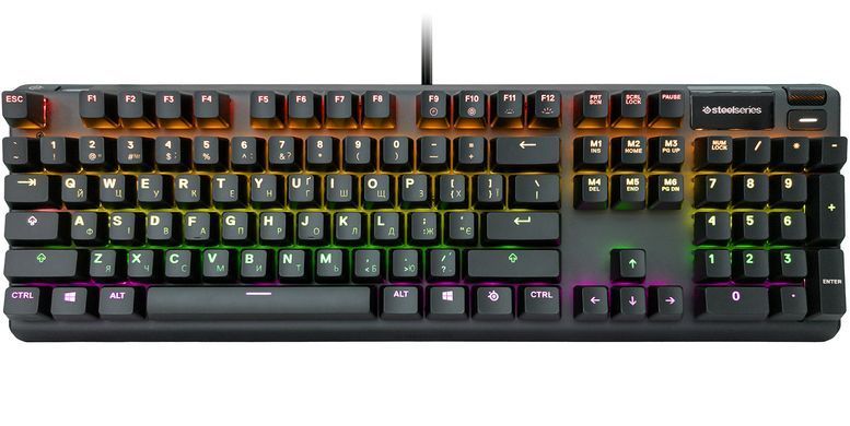 Клавіатура ігрова механічна SteelSeries Apex 7 (Blue Switch) UA OLED Smart Display (64774) [41044]