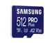 Карта пам`яті MicroSDXC 512GB UHS-I/U3 Class 10 Samsung Pro Plus + SD-адаптер (MB-MD512SA/EU) [616603], фото 2