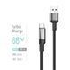 Кабель ColorWay USB - USB Type-C (M/M), braided wire, 6А, 1 м, Black (CW-CBUC096-BK) [619954], фото 5