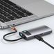 USB-хаб Baseus Metal Gleam Series 4-in-1 Multifunctional Type-C HUB Docking Station Gray（Type-C to HDMI*1+USB3.0*1+USB2.0*1+PD*1） (CAHUB-CY0G) [802767], фото 8