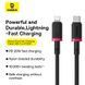 Кабель Baseus Dura Series Fast Charging Cable Type-C to iP 20W 2m Red+Black (P10377800U01-03) [806508], фото 8