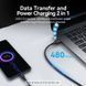 Кабель USB 2.0 AM-Type-C M, 3.0 м, 60W PVC чорний Vention (CTHBI) [404569], фото 6