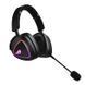 Гарнітура ігрова ASUS ROG Delta II, 3.5мм/BT/WL, RGB, 2м, чорний (90YH03W0-BHUA00) [107450], фото 2