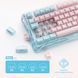 Клавіатура механічна GravaStar Mercury K1 Lite 80keys, GravaStar x BSUN Grey, BT/WL/USB, Lumen Rose (GSK1LITE_PM_PNK) [114417], фото 4